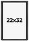 Classic Modern Grey Picture Frame - UV Acrylic, Foam Board Backing, Hanging Hardware